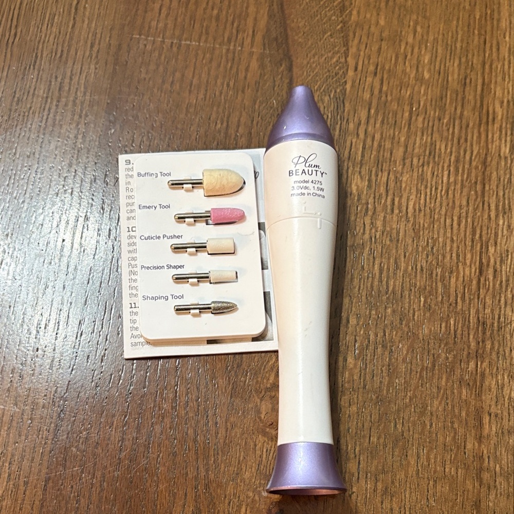 Purple and White Nailcare tool